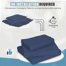 9 Piece Outdoor Patio Furniture Replacement Waterproof Deep Seat Cushions - 深藍色 - 查看 7