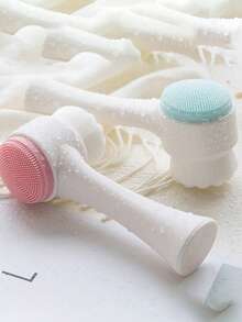 7 件套洁面套装、睡前洗漱套装、深层清洁美容水疗面膜刷套装、柔软头带、发带套装、温和去角质刷、硅胶细致洗面刷、带洗漱包的便携式护肤工具、女性理想的圣诞礼物、护肤头带、美容、护肤产品、水疗、自我护理、护肤工具、面部护理、美容师用品、皮肤、洗面奶、面部 - 藍色 - 查看 6