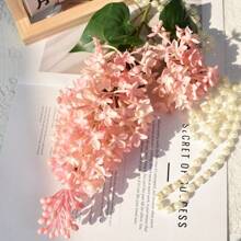 Nouvelle fleur de lilas artificielle en silicone rose, fleur artificielle violette de 75 cm, plante de simulation en plastique, fleur artificielle décorative pour mariage