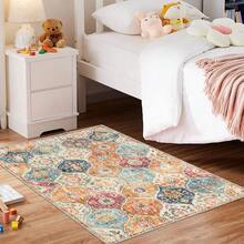 Moroccan Style Machine Washable Carpet For Living Room, Non-Slip Bedroom Rug, Corridor Mat, Vintage Patterned Carpet For Kitchen, Dining Room, Office - Morocco - View 25