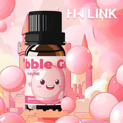 HWLINK 10毫升/0.33液盎司泡泡糖香氛精油，女士泡泡糖香氛精油，适用于蜡烛制作、香薰疗法、扩香器、家居护理、加湿器、女士礼品、车载空气清新剂