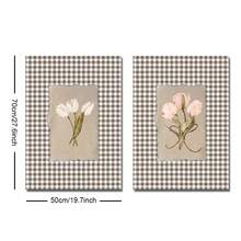 Bộ 2 bức tranh vải canvas in hình hoa tulip thực vật màu nâu không khung, phong cách tối giản, trang trí nhà nông thôn, tranh cổ điển cho căn hộ, phòng khách, phòng ngủ, trang trí nhà hiện đại - Nhiều màu - Xem 9
