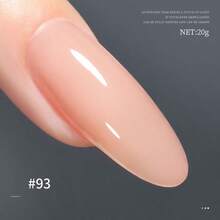 1支/20克橡胶底胶，12毫升延长胶，果冻质地延长胶，双头延长笔，裸色/透明/粉色甲油胶，用于强化指甲，可卸除UV/LED凝胶，适合脆弱指甲，母亲节女性礼物