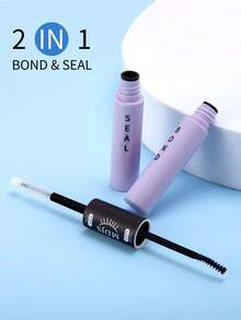 1pc Black Eyelash Adhesive And Clear Seal 2-In-1, DIY Eyelash Extension Glue 6ml, Single Eyelash Glue For Cluster Eyelash Extension Bonding, Strong Styling Lasting 48-72 Hours, Latex-Free, Waterproof, Quick-Drying And Non-Irritating, Suitable For Personal Eyes At Home Cosmetic Eyelash Supplies(6ml) - Black - View 10