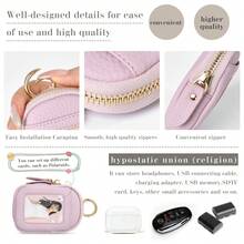 Mini Bag Carabiner Earphone Case Card Holder Transparent Window IC Card Holder Coin Purse Transit Card Holder Change Purse Small Item Box Coin Box Cute Fashionable For Women Wallet Mini Wallet Purse Wallet Coin Wallet - Multicolor - View 5