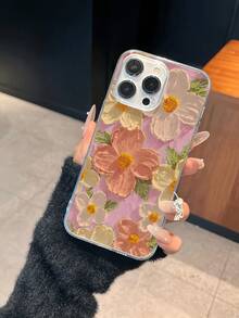 Painted Oil Painting Flower Straight Edge Phone Case Full Protection TPU Shockproof Phone Case Compatible With IPhone 16 15 14 13 12 11 Pro Max, Creative And Personalized Phone Case TPU Shockproof Full Coverage Phone Case Compatible With Apple Models 6/7/8/X/XS/XR/XS Max/11/12/13/14/15/16 Pro Max.1pc Printed Pattern Transparent Phone Case Compatible With IPhone 16/11/12/13/14/15/15 Pro/15 Plus/15 Plus/15 Soft Silicone Phone Case