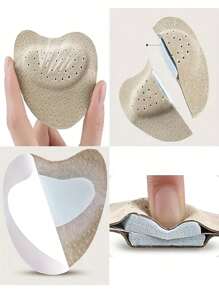 2pcs Sandals Forefoot Pads For Women, High Heels Anti-Slip Foot Care Shoe Pad Stickers, Self-Adhesive Stickers Inside Shoes Body Care For Travel,Sport,Outdoor,Belt,Stickers, - Multicolor - View 4