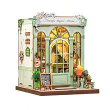 Modèle de salle en miniature 3D en bois à assembler soi-même, kit de matériel artisanal, cadeau idéal pour les fêtes - Multicolore - Voir 12