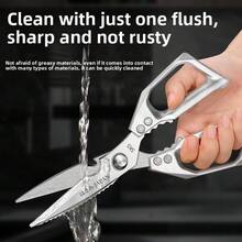 SK5 Household Kitchen Scissors, Stainless Steel Multi-Purpose Scissors, Extra Strong Poultry Shears