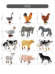 12 sztuk/zestaw Figurki zwierząt Miniaturowe figurki drobiu Symulują drób Miniaturowe figurki zwierząt Zestaw Model drobiu Miniaturowa realistyczna figurka zwierzęcia Ranczo Farma Miniaturowy model Idealny do dekoracji domu, dekoracji ciast, dekoracji stołowych, eksponatów kolekcjonerskich
