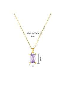 Colar com pedra de nascimento em prata esterlina S925, banhado a ouro 14K, verde esmeralda, maio, junho, julho, zircônia cúbica, pingente para meses de nascimento, presentes de aniversário para mulheres e meninas, joias
