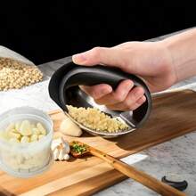 2pcs Stainless Steel Manual Garlic & Potato Grinder - Anti-Rust, Easy-Clean Kitchen Tool, Stainless Steel Garlic Press Crusher