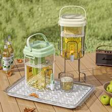 1pc High-End Refrigerator Water Dispenser/Fruit Tea Bucket With Tap, Home Beverage Cooler Jug, Outdoor Picnic