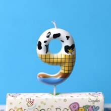 1pc Cowboy Birthday Decoration Digital 0-9 Candles Prince Princess Creative Party Digital Candles, Celebrating Party Party Party High End Birthday Cake Decoration Birthday Candles, Adult Gifts Milestone Events Valentine's Day