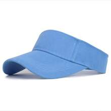 1 pezzo Visiera da baseball con parte superiore aperta, unisex, per protezione solare e sport all'aperto