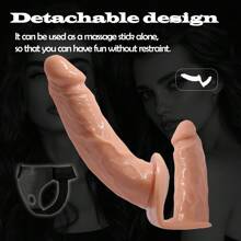1 Stück Frauen Tragbarer Dildo doppelköpfiger realistischer Penis Dildo Slip, tragbarer Sexgürtel mit dickem Dildo Fake Penis Sexspielzeug Analplug weibliche Masturbation tragbarer dicker Dildo Erwachsenenprodukte.