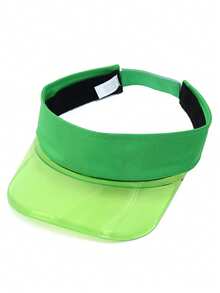 1 件女士帽子，夏季新款透明宽边遮阳帽，男女通用轻便透气户外运动通勤女士旅行度假购物太阳帽，可调节纯色平顶帽，适合日常使用 - 彩色 - 查看 18