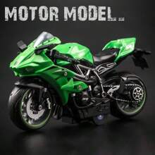 1:14 Modèle de moto en alliage, moto jouet pour enfants améliorée, conduite par inertie, plusieurs couleurs disponibles, cadeau d'anniversaire, décoration de la maison, cadeau de fête, cadeau parfait, rentrée des classes