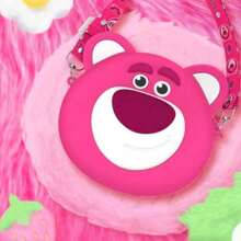 Disney 1PC Disney Officially Licensed Cartoon Cute Alien Losto Shoulder Crossbody Phone Bag Silicone Purse Compact Waterproof Wear-Resistant Storage Bag Foldable Soft Wallets Daily Combinations Can Be Used For Different Occasions A Souvenir Birthday Gift For Friends Family
