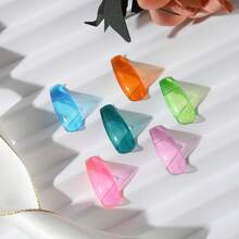 Artdone Sheer Gel Nail Polish Set Jelly UV Gel 6 Colors Translucent Milky White Pink Nude Brown Colors Nail Polish For All Seasons Neutral Soak Off LED Lamp Gel Manicure Kit For Nail Art