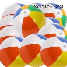 1 Stück/4 Stück/6 Stück Strandball - Großer Regenbogen Strandball aufblasbar, Poolzubehör, verwendet für Partyzubehör Dekoration, Sommer Strand Wasserspiele Strandball Party, ein Ball ist ein Muss für Eltern-Kind-Reisen, Partyzubehör, Strandutensilien, Poolspiele, Schwimmspiele, aufblasbare Spiele (30cm, 40cm, 50cm), Poolschwimmer