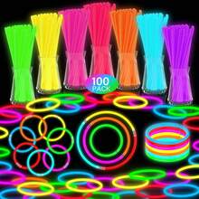 100 piezas de varitas luminosas para decoración de fiestas, conciertos, bares, bailes, decoración de ambiente, artículos para fiestas DIY - color - Ver 2