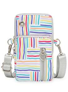 Borsa a tracolla sportiva da donna - Portafoglio multifunzione per cellulare (da indossare a spalla/braccio/a tracolla)