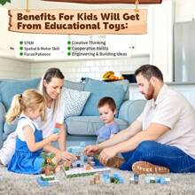 100pcs Magnetic Building Blocks Set - Creative Cubic Construction Toy, Made Of ABS, Family & Animal Themes, Suitable For International Day & Halloween Gifts, International Day Gifts | Interesting Design | Durable Structure, Magnetic Building Blocks Toy