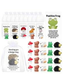 15 件散装员工答谢礼品、励志动物主题答谢礼品、附有便条卡的动物主题答谢礼品、各式树脂小雕像、适合同事的袖珍小礼物、生日、康复、万圣节、圣诞节、感恩节、丰收节、秋季装饰、礼品 - 彩色 - 查看 3