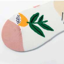 5 Pairs Mixed Color Art Illustration Cartoon Figure & Animal Pattern Fashionable Mid-Calf Socks, Great Gift For Family And Friends