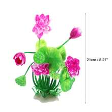 1pc Fish Tank Aquarium Decorations Plants, Mini Aquarium Decorations PE Ceramics Plants For Aquarium Decorations, 8.27"