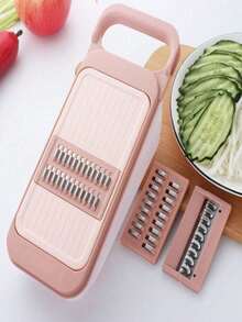1pc Kitchen Grater, Vegetable Potato Cucumber Carrot Slicer, Fruit Peeler, Kitchen Gadgets - Multicolor - View 3