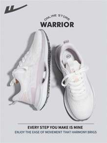 WARRIOR Warrior Fashionable Retro Sports Shoes For WomenSpring And SummerLightweight Comfortable Breathable Running Shoes Modest Style Casual Yet Sleek Sneakers Applicable Throughout The Year Wear-Resisting All-Day Wear Training Sneakers Soft Sole