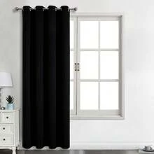 1 件或 2 件遮光窗帘，顶部环眼，卧室/客厅/阳台门隔热短窗帘，流行隐私窗帘，多种尺寸的简约遮光窗帘，秋季装饰，秋季装饰，房间装饰
