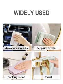 1 قطعة/3 قطع/5 قطع/10 قطع قماش عشوائي الألوان بنقشة قشر السمك، قماش بدون علامة مائية لمسح الزجاج، قماش مخصص للمطبخ ماص، بدون تساقط أو ترك آثار، منشفة