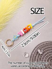 Llavero personalizado con letras de acrílico con flores coloridas, llavero personalizado, adorno personalizado para bolso, regalos de cumpleaños con texto personalizable, llavero con nombre, encantos para bolsos, llavero para mujeres/hombres, llaveros para niños, Día de San Valentín, aniversarios, decoraciones, hombres, mujeres, damas de honor, novias, padres, madres, accesorios de vestir, otoño elegante, novio, novia, familia, amigos, baratijas - Estilo A - Ver 2
