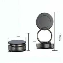 1 pièce Nouveau support de téléphone portable rotatif à 360 degrés avec ventouse magnétique à aspiration, support portable monté sur véhicule, surface lisse pour l'aspiration, fonctionnement à deux mains, réglage sur toute la plage et multi-angles, convient pour les véhicules, les tables et les murs