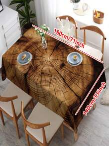 1/20 Stück minimalistisch ländliche alte Holzküche Restaurant bedruckte Tischdecke, Holzmaserung Muster Tischdecke - Festtags Tischdecke Dekoration, Zuhause Küche, Restaurant Dekoration, Festtags Geschenke, für alle Jahreszeiten geeignet.