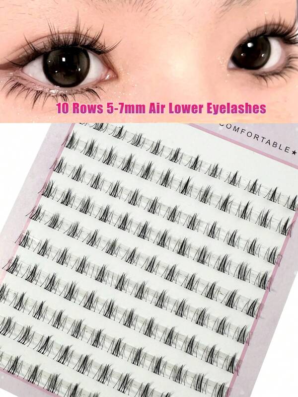 120 Stück weiche untere Wimpern natürliche falsche Wimpern Büschel Wimpern unter den Augen Koreanisches Make-up DIY Einzelne Manga Wimpernbüschel, Wimpernbüschel, Einzelwimpern, Wimpern, Falsche Wimpern