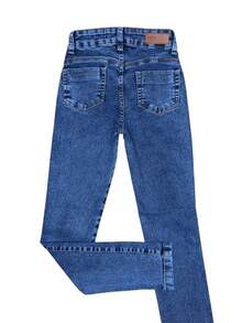 Calça Jeans Denim Escolar Infantil Juvenil Skinny Cotton Meninas 10 ao 16 Festa Junina