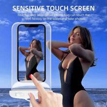 1 pieza Funda impermeable para teléfono Pouch, bolsa seca impermeable de 7.2" impermeable, funda impermeable portátil compatible con I Max16 15 14 13 12 Pro Max...