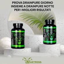 Vitastrong Drain Pure Day Slimming Strength Drainer – 9-Ingredient Premium Complex With Depurative And Diuretic Effects, 60 Vegan Tablets