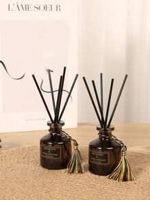 1 pezzo - Set diffusore di olio profumato senza fiamma, profumo di legno di sandalo per uso domestico dalla lunga durata, adatto per camera da letto, ambienti domestici, bagno, arredo di lusso per la casa, salotto, ecc., aromaterapia, deodorante per ambienti, diffusore, regalo, decorazione per la casa