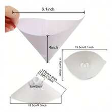 Embudo de filtro de pintura de 100 piezas, filtro de solvente, filtro de precisión, impureza de pintura, pulverización, construcción eficiente y limpia, consumibles de recubrimiento de grado industrial. - Multicolor - Ver 6