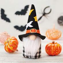 1pc Halloween Fabric Doll Decor, Home Living Room Kitchen Desktop Decoration, Ghost Festival Party Scene Decorative Prop, Centerpiece Decoration, Atmosphere Setting Item. Suitable For Home Decor / Desktop Decor / Party Decor / Mall Decor / Shop Window Decor / Farmhouse Decor.
