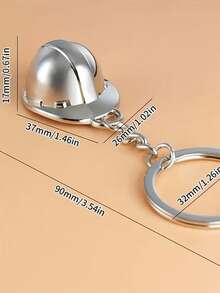 1pc Miniature Simulation Helmet Key Chain, Keyring, Bag Accessory Car Accessories Bag Charm Backpack For School Cute Goth Y2k Halloween Accessories Teachers Day Bag Accessories Lanyards With Id Holder Car Accessories Bag Charms Christmas Gift