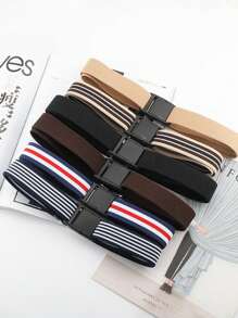 1 Cinturón cuadrado ajustable para niños, cinturón elástico para persona perezosa para jeans, para niños y niñas, cinturón ajustado - Cinturón elástico ajustable invisible para niños y niñas, cómodo y elástico, cinturón para persona perezosa de talla universal, cinturón elástico versátil de mezclilla elástica