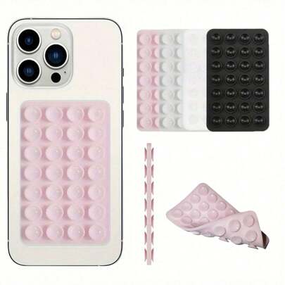 Silicone Suction Cup Mobile Phone Holder, 28pcs Reusable Grip Phone Stand, Gift For Friends Compatible With IPhone, Android Phone, Gift For Birthday, Family, Friends Phone Accessories