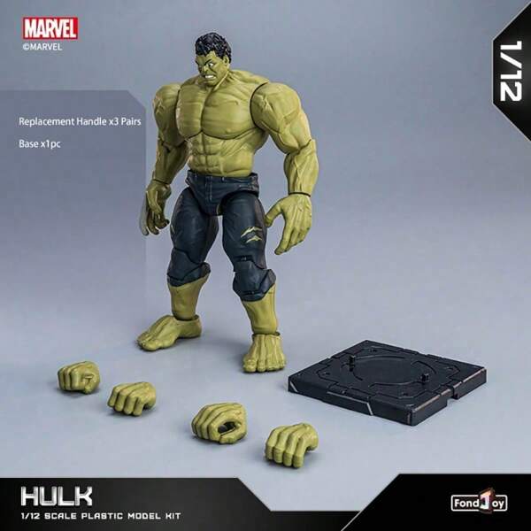 Hasbro Avengers 1:12 Maßstabsmodell-Set - Nicht-leuchtende Multi-Superhelden-Sammlerausgabe, 3+ auswechselbare Hände & Effekte