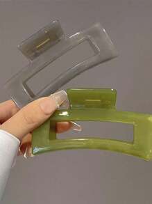 3pcs/Set Women's Vintage Jelly Hair Claw, Simple Hair Clip, Large Size Casual Hair Clips Hair Jaw Clip Hair Clamps Hair Clutch Hair Catcher Clip